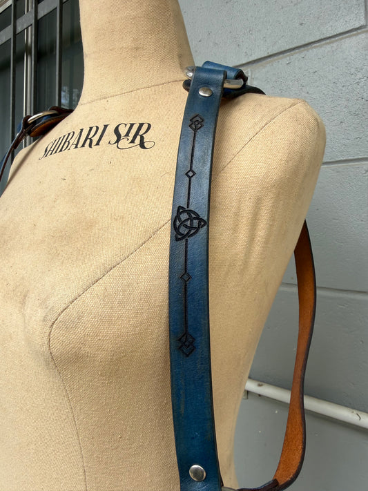 Handdyed Blue Riggers Harness