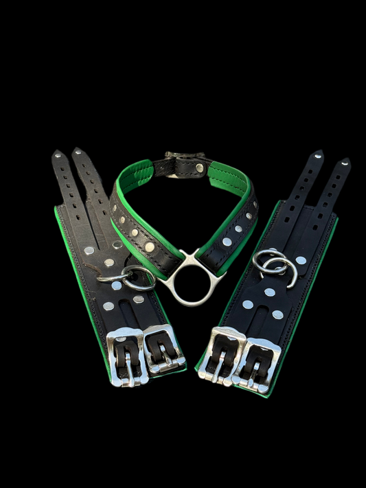 Green padded kink cuffs ( cuffs only)