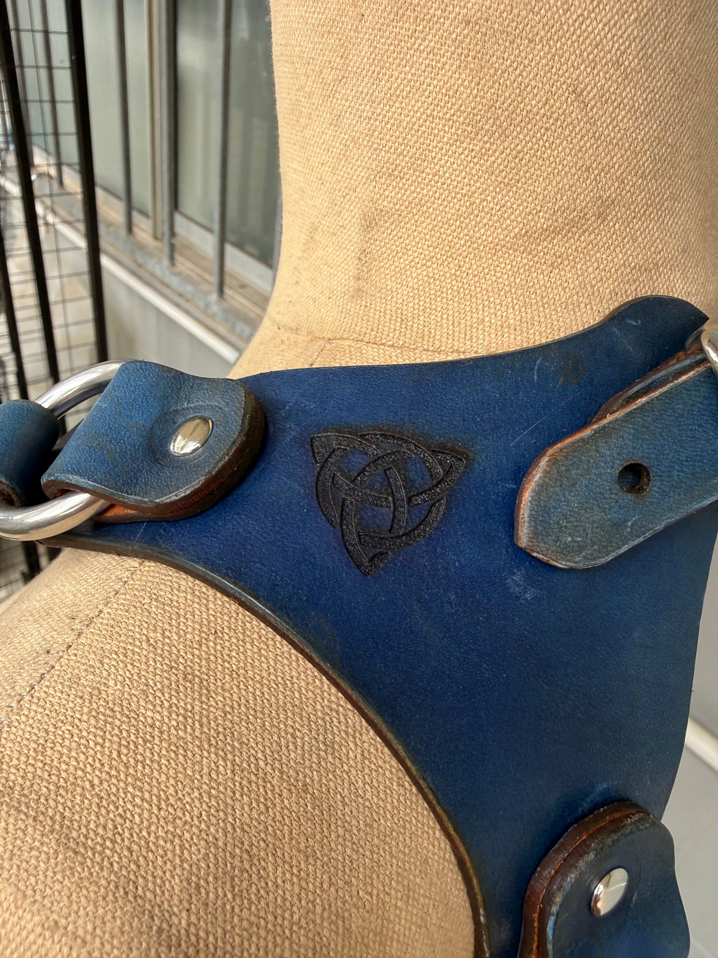 Handdyed Blue Riggers Harness