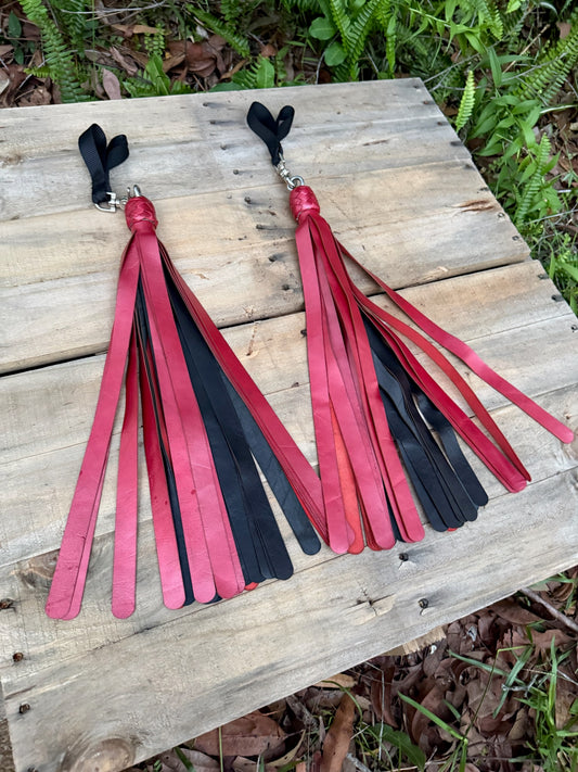 Florentine Floggers - Back and  Metalic Red - A pair