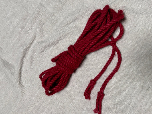 Red 8m Jute Shibari Rope