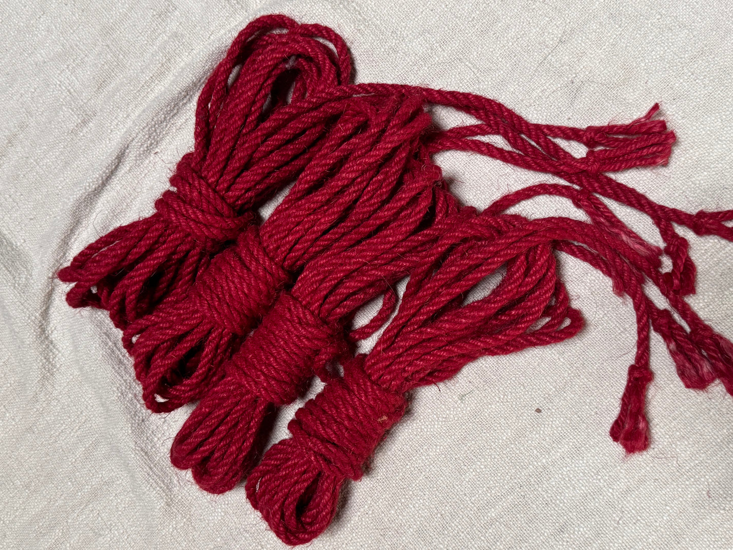 Red 8m Jute Shibari Rope