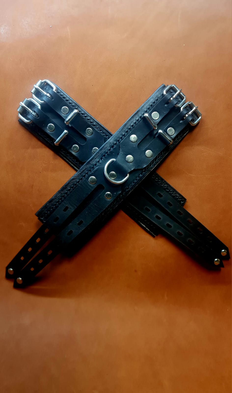 Black padded kink cuffs