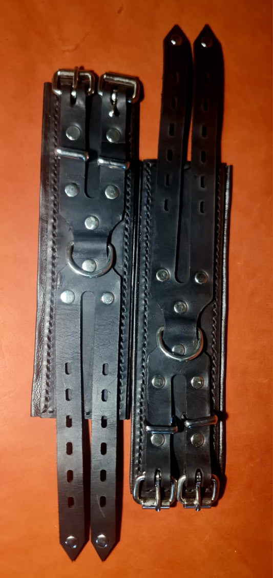Black padded kink cuffs
